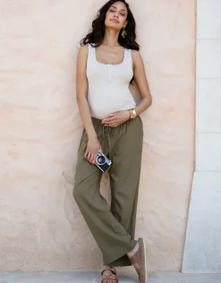 Best Seraphine Tatum | Scoop Neck Maternity-To-Nursing Vest Top