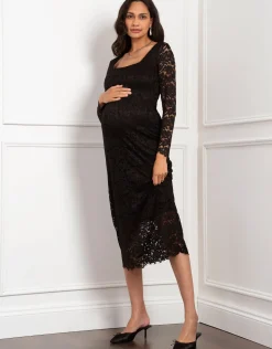 Clearance Seraphine Thalia | Lace Bodycon Maternity Dress