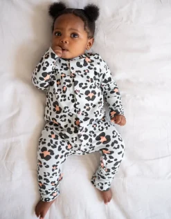 Store Seraphine Theodore | Easy Zip Organic Cotton Sleepsuit & Bib Set