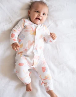 Best Sale Seraphine Theodore | Easy Zip Organic Cotton Sleepsuit & Bib Set
