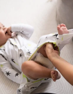 Shop Seraphine Theodore | Easy Zip Organic Cotton Sleepsuit & Bib Set