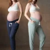 New Seraphine Tiana | Twin Pack Maternity Lounge Pants u2013 Navy & Sage