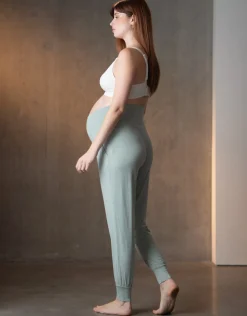 New Seraphine Tiana | Twin Pack Maternity Lounge Pants u2013 Navy & Sage