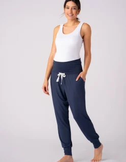 New Seraphine Tiana | Twin Pack Maternity Lounge Pants u2013 Navy & Sage