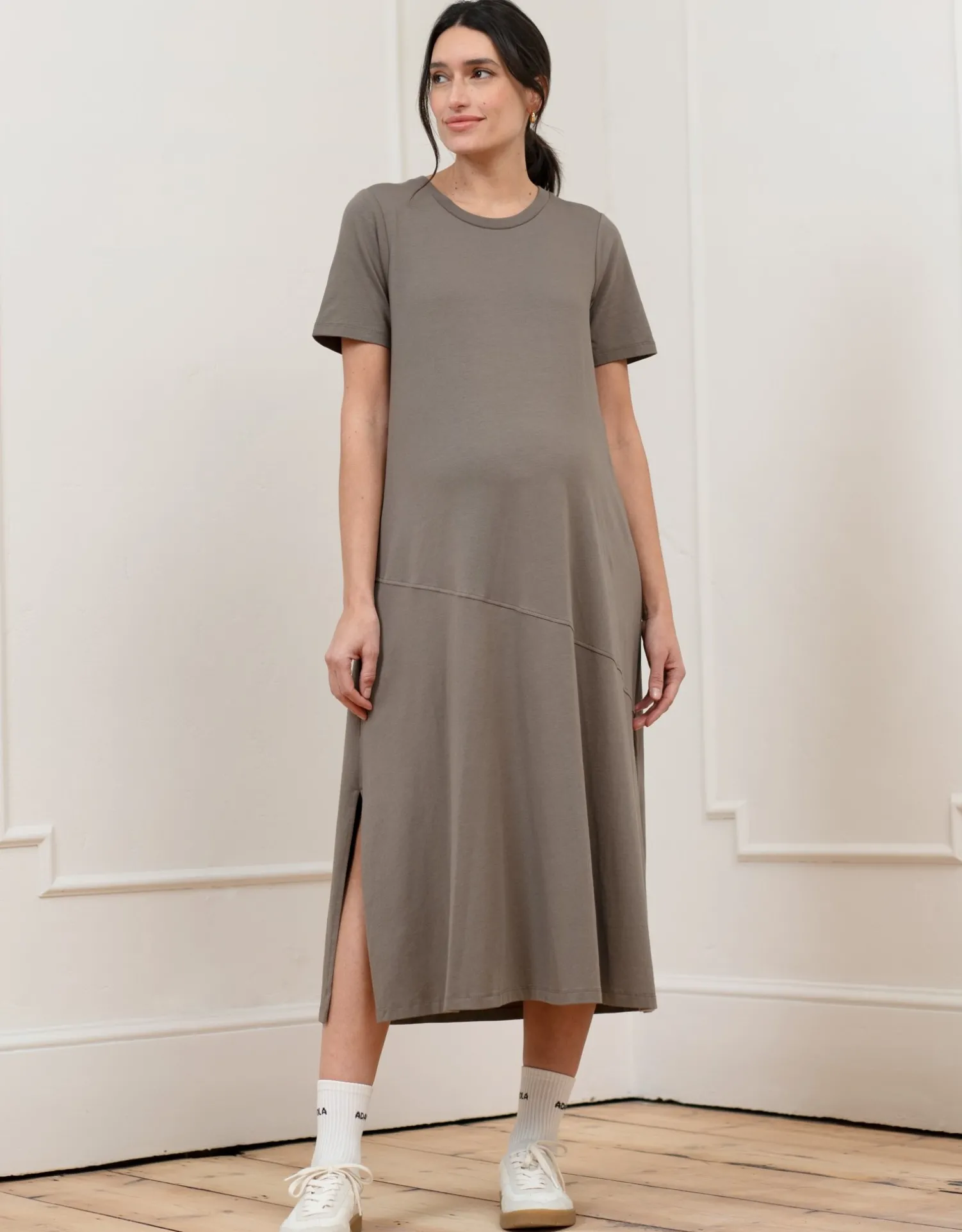 Cheap Seraphine Trace | Cotton Modal T-Shirt Maternity Dress