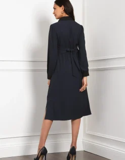 Outlet Seraphine Vivian | Pleated Waist Maternity & Nursing Shirt Dress
