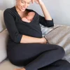 Discount Seraphine Winifrid | Black Cotton Skin to Skin Top
