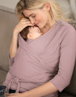 Fashion Seraphine Winifrid | Mauve Cotton u00be Sleeve Skin to Skin Top