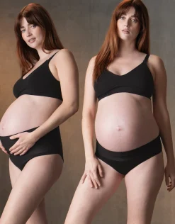 Clearance Seraphine Zahra |  Twin Pack Fold Down Maternity Briefs
