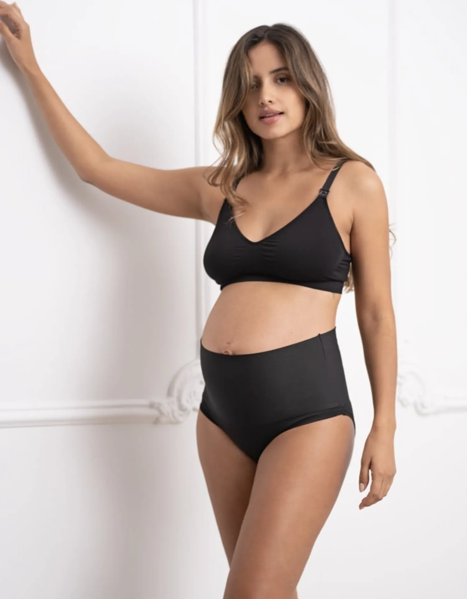 Clearance Seraphine Zahra | Twin Pack Fold Down Maternity Briefs