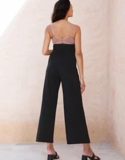 Fashion Seraphine Zaid | Ponte Roma Over Bump Palazzo Maternity Pants