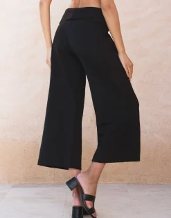 Fashion Seraphine Zaid | Ponte Roma Over Bump Palazzo Maternity Pants