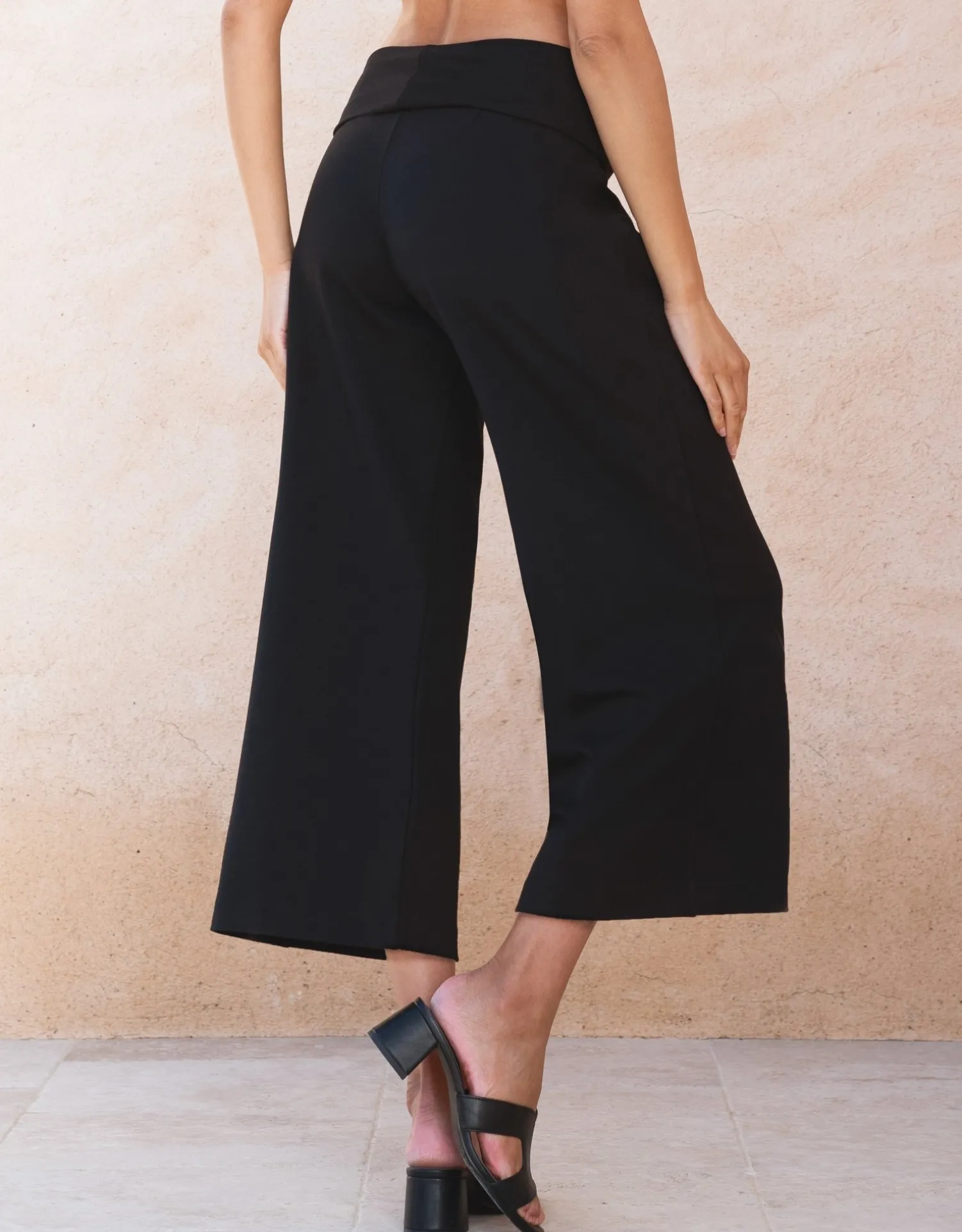 Fashion Seraphine Zaid | Ponte Roma Over Bump Palazzo Maternity Pants