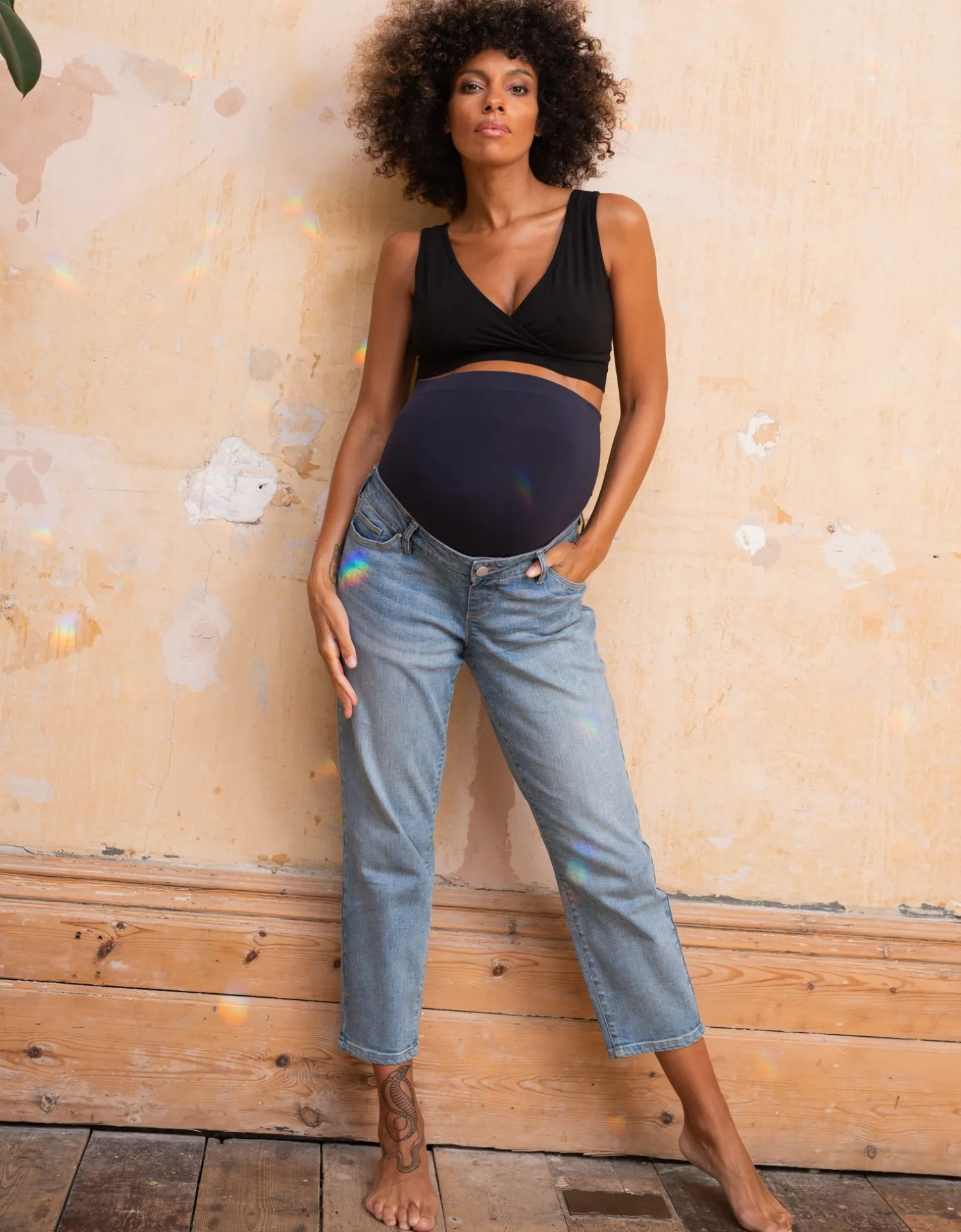 Hot Seraphine Zayne | Organic Cotton Tapered Maternity Jeans
