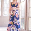 Hot Seraphine Zeta | Seasonal Blooms Maternity & Nursing Maxi Dress