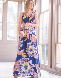 Hot Seraphine Zeta | Seasonal Blooms Maternity & Nursing Maxi Dress