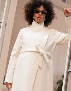 Best Seraphine Zophie | Wool Blend Wrap Maternity Coat